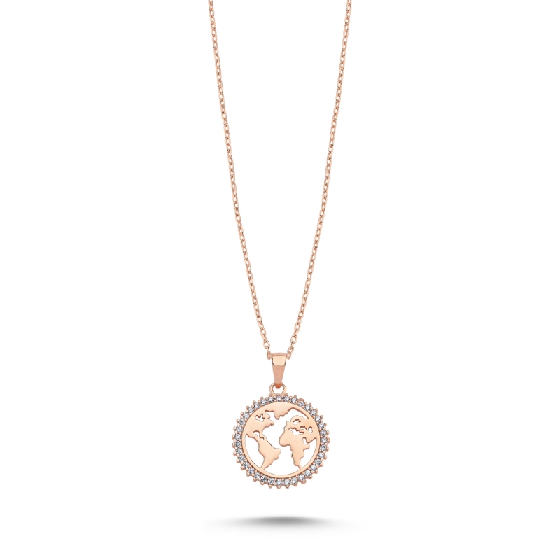 Globe CZ Necklace - N103768