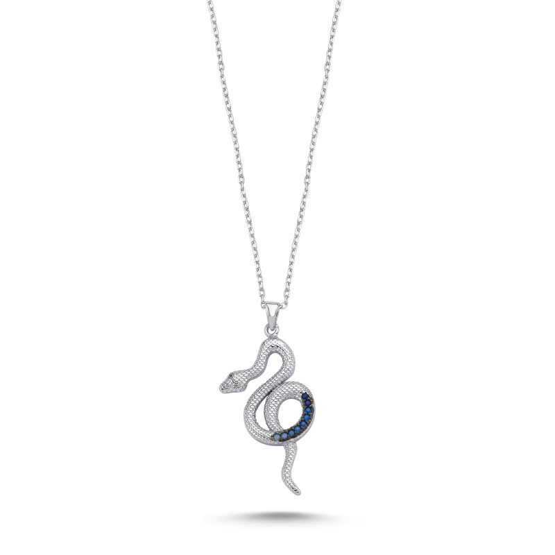 Snake Colored CZ Necklace - N103772