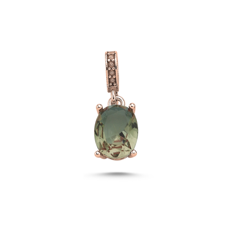 8x10mm Oval Zultanite CZ Solitaire Pendant - P103795