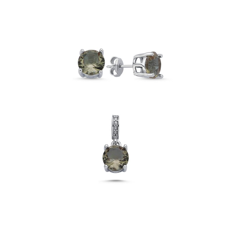 8mm Round Zultanite CZ Solitaire Set - S103797
