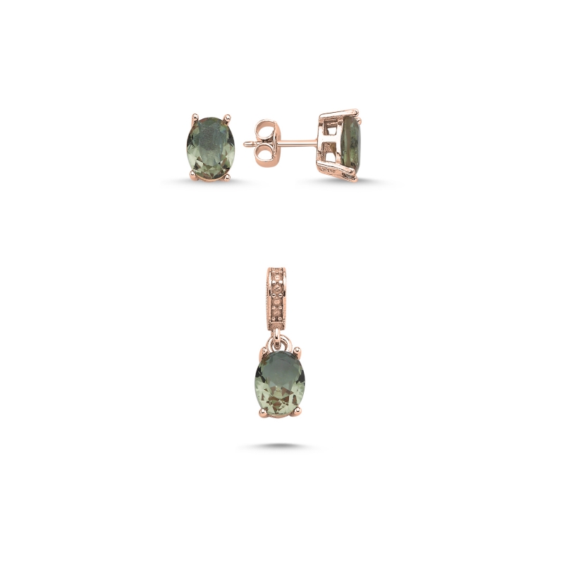 6x8mm Oval Zultanite CZ Solitaire Set - S103800