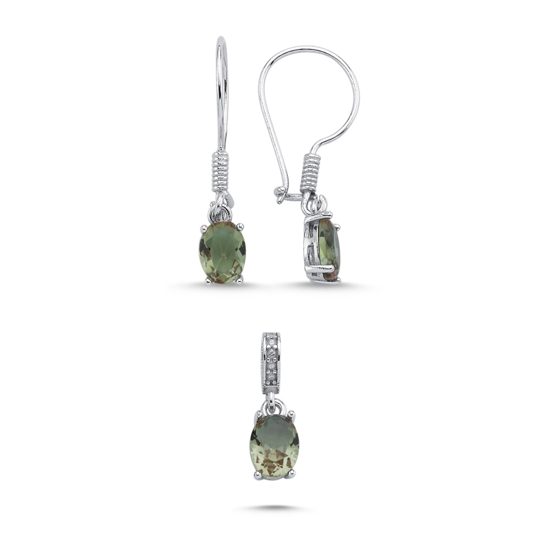 6x8mm Oval Zultanite CZ Solitaire Set - S103806
