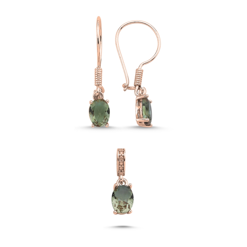 6x8mm Oval Zultanite CZ Solitaire Set - S103806