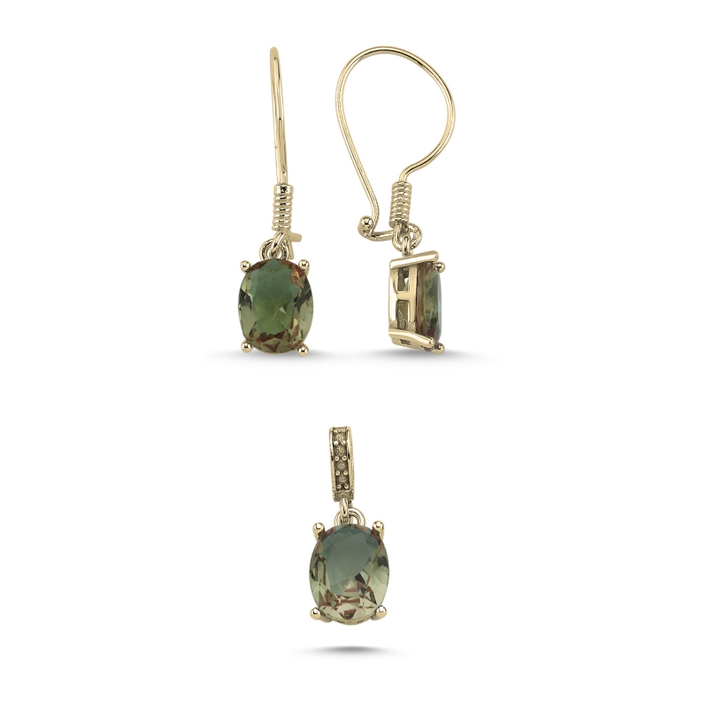 8x10mm Oval Zultanite CZ Solitaire Set - S103807