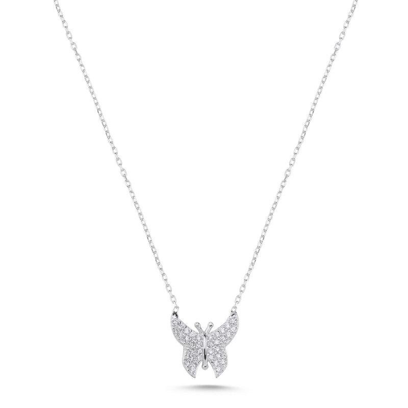 CZ Butterfly Necklace - N103831