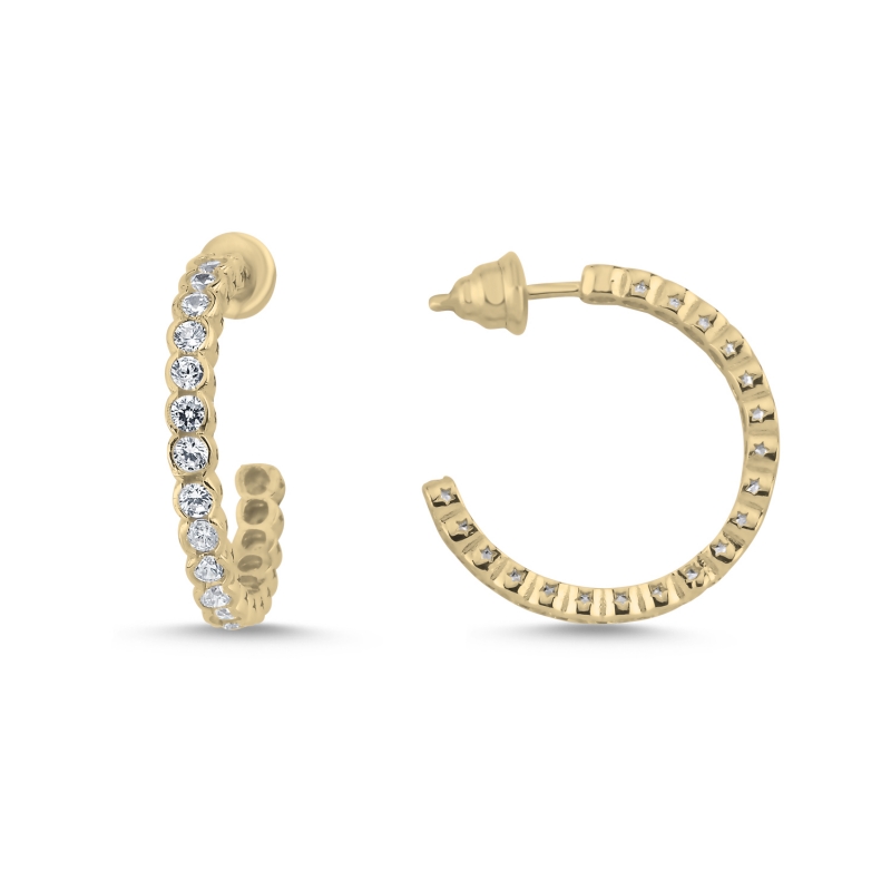 Eternity CZ Hoop Earrings - E103851