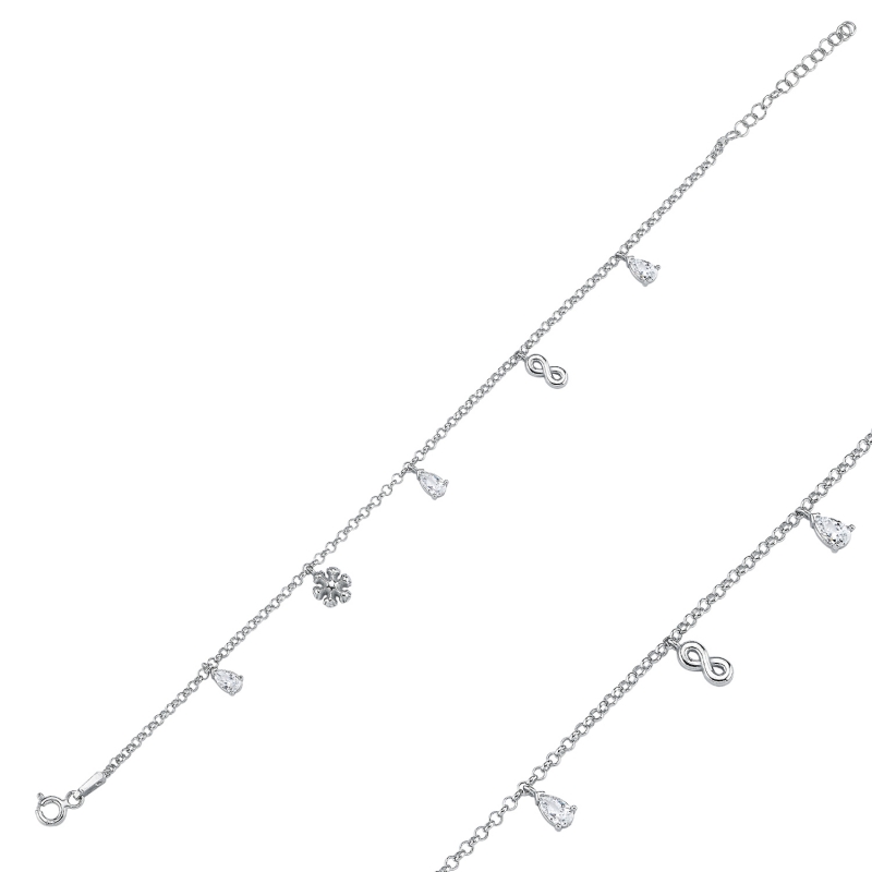 Dangle Rolo Chain Charm Bracelet - B103921