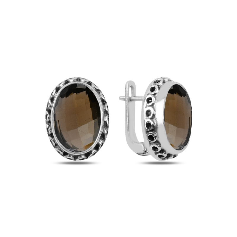 CZ Handmade Oxidized Earrings - E103948