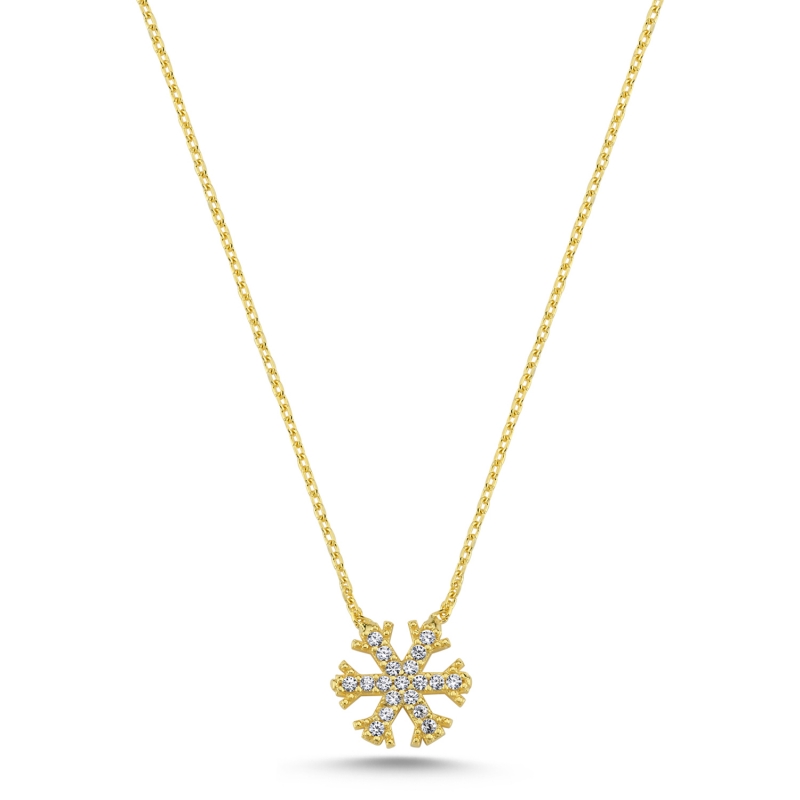 Snowflake CZ Necklace - N104007