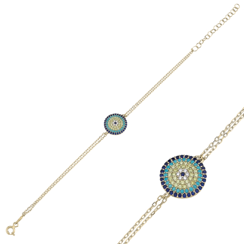 Evil Eye CZ Bracelet - B104029