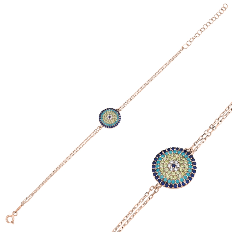 Evil Eye CZ Bracelet - B104029