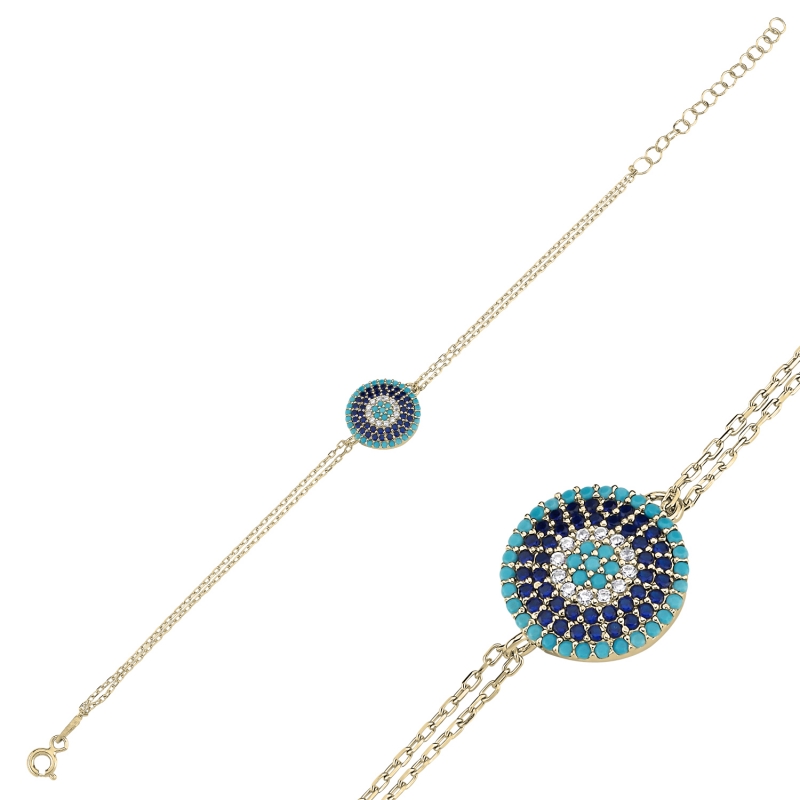 Evil Eye CZ Bracelet - B104033