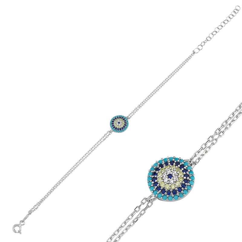 Evil Eye CZ Bracelet - B104039