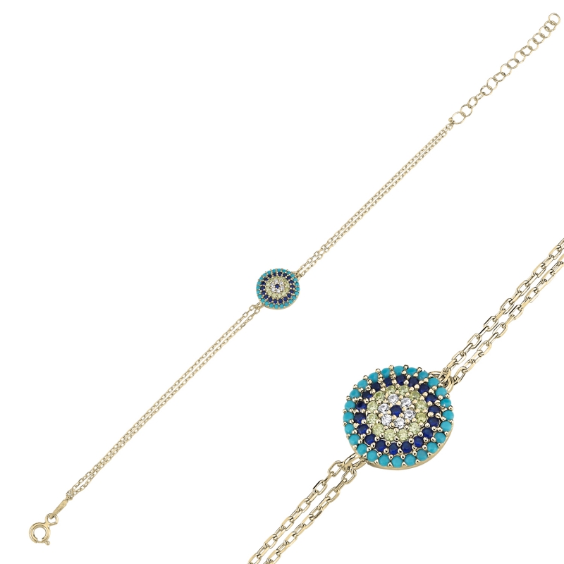 Evil Eye CZ Bracelet - B104039