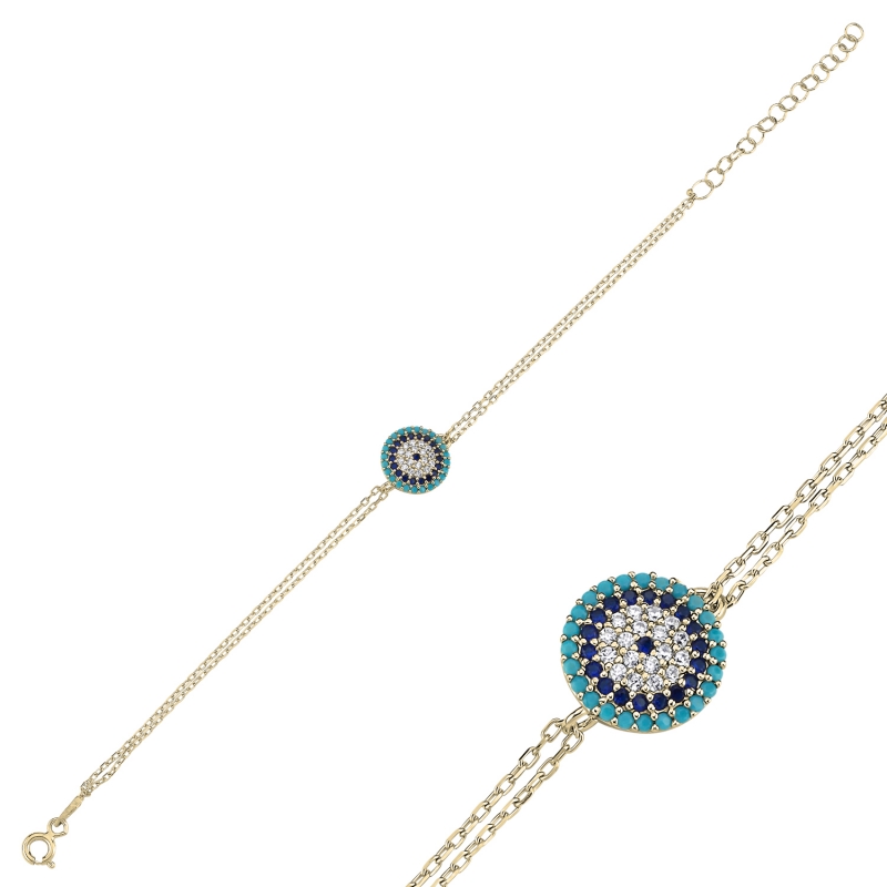 Evil Eye CZ Bracelet - B104040