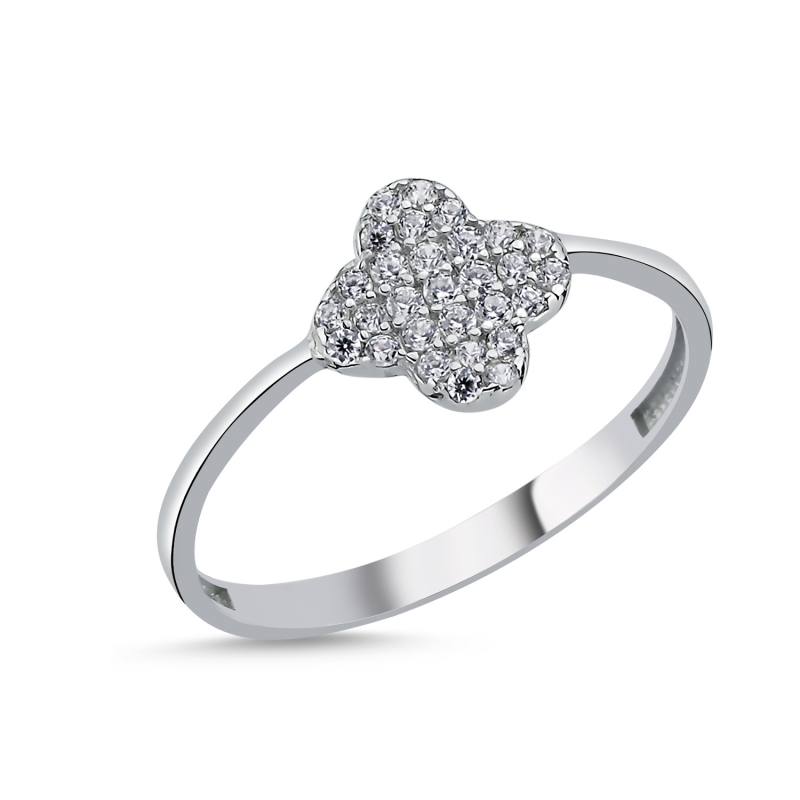 Quatrefoil CZ Ring - R104141