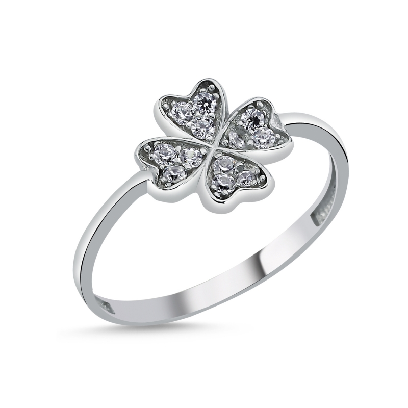 Quatrefoil CZ Ring - R104143