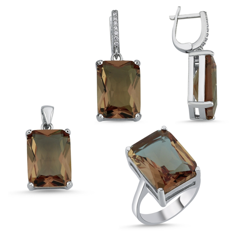 Rectangular Zultanite Set - S104198
