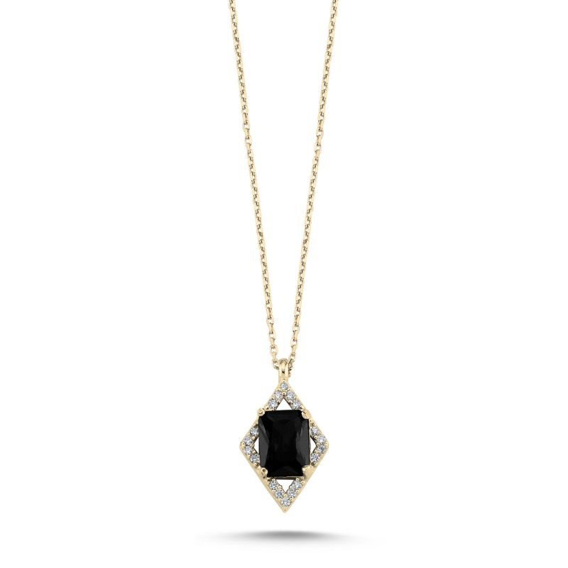 CZ Halo Necklace - N104365