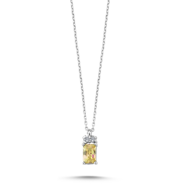 CZ Halo Necklace - N104372