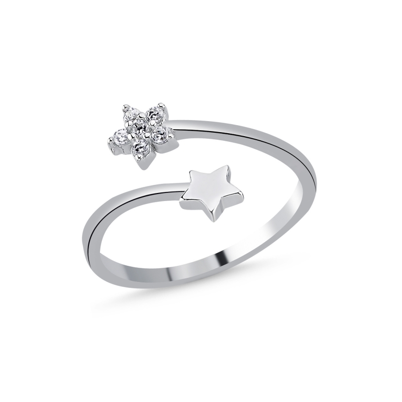 CZ Adjustable Ring - R104408