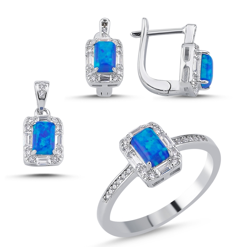Opal Baguette CZ Set - S104497