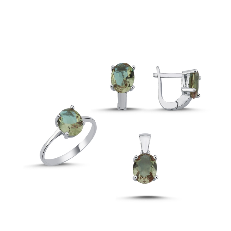Zultanite Oval CZ Set - S105235