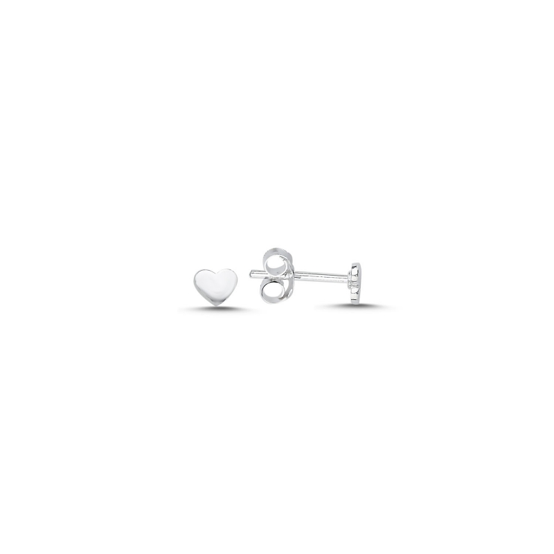 Tiny Heart Stud Earrings - E105476
