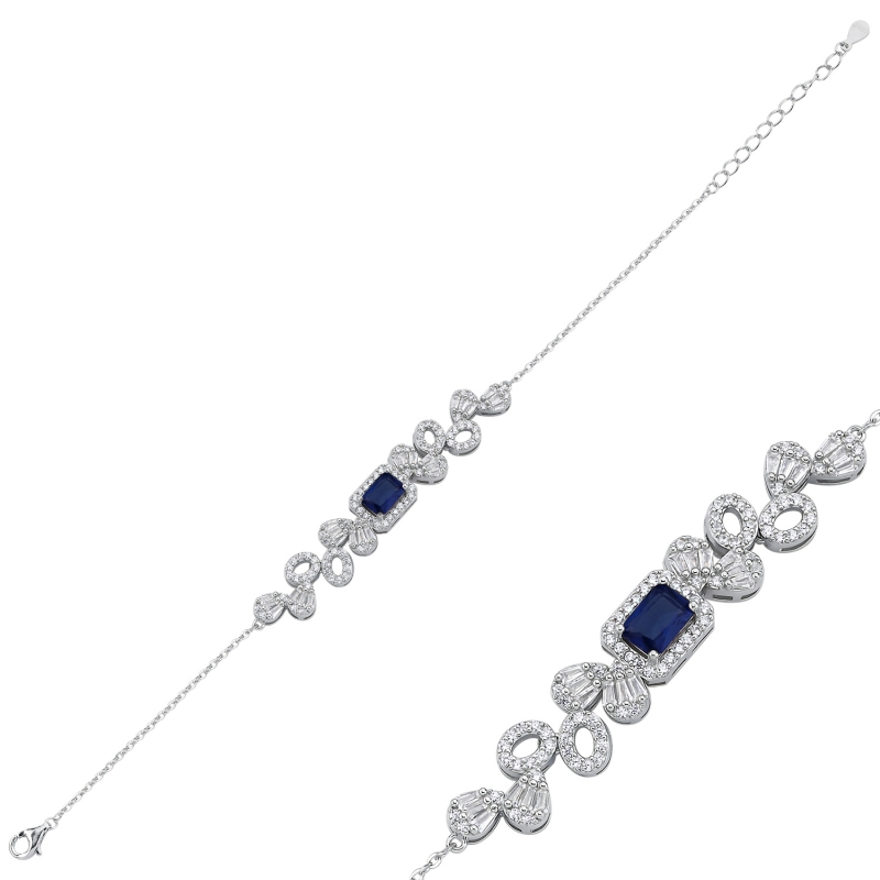 Baguette & CZ Bracelet - B105739