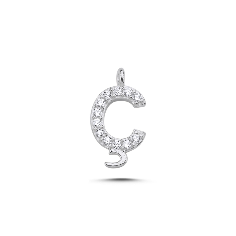 - Ç - Initial CZ Charm - TT105828
