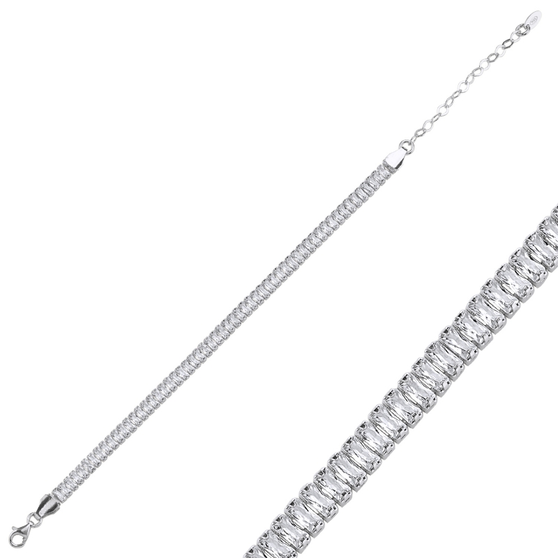 Baguette CZ Tennis Bracelet - B105875
