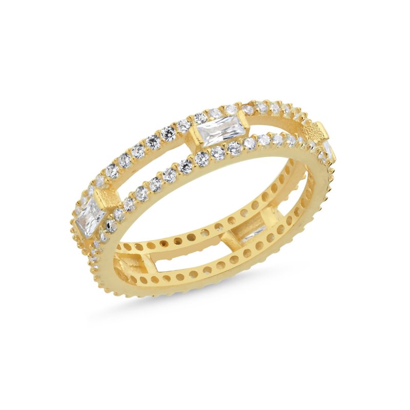 Baguette CZ & Eternity Ring - R106091