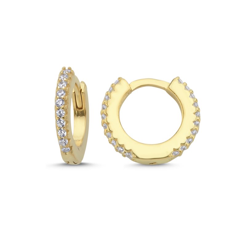 CZ & Eternity Hoop Earrings - E106115