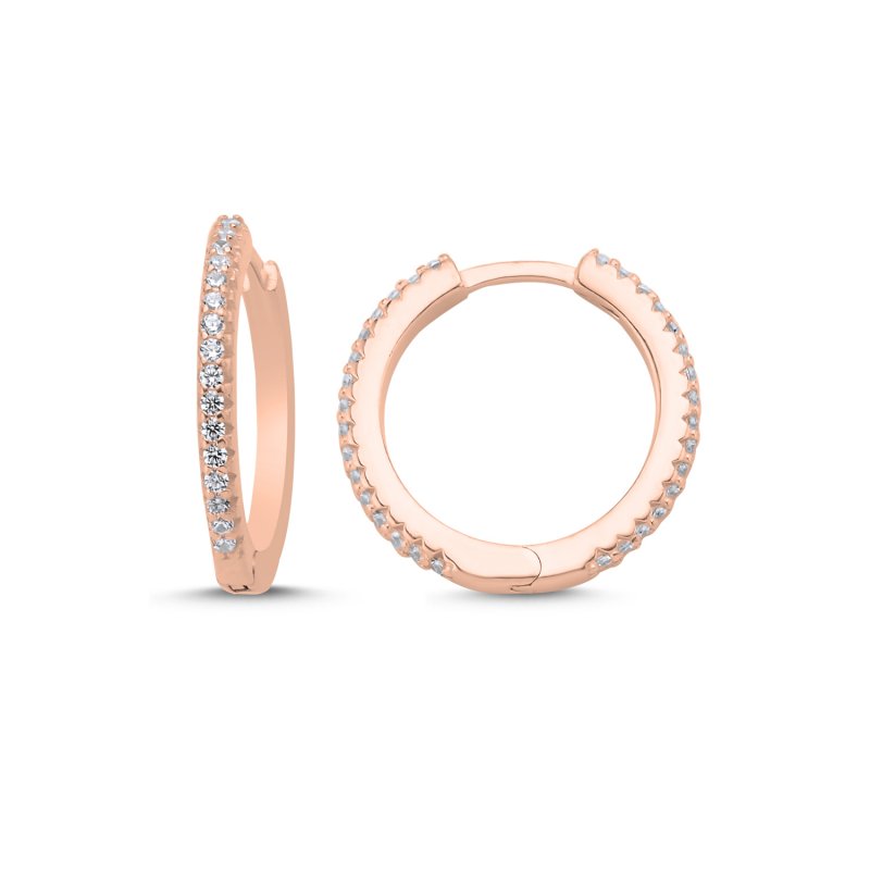 CZ & Eternity Hoop Earrings - E106116
