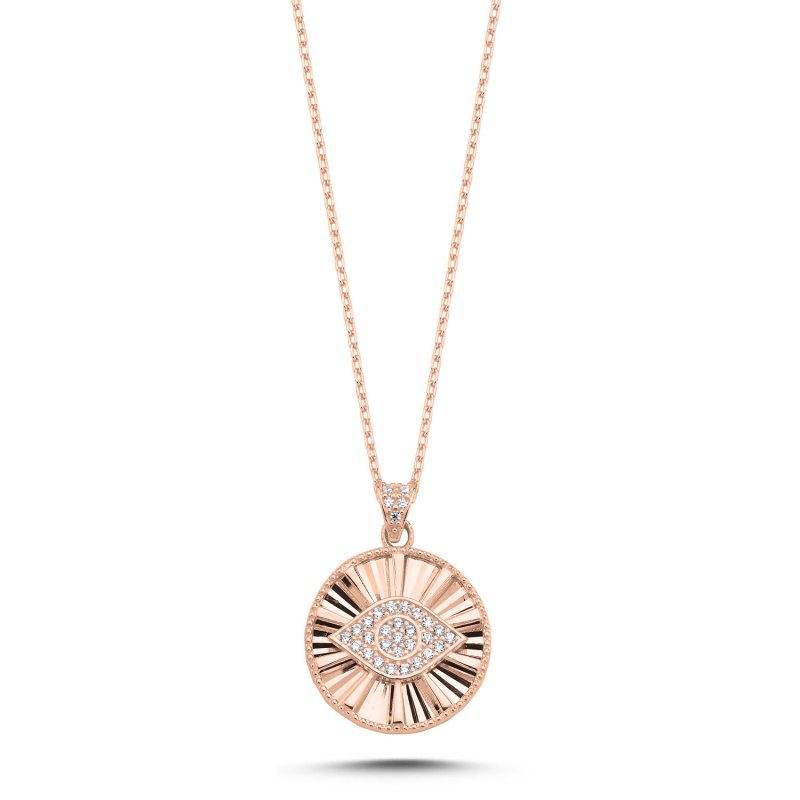 Medallion Eye CZ Necklace - N106157
