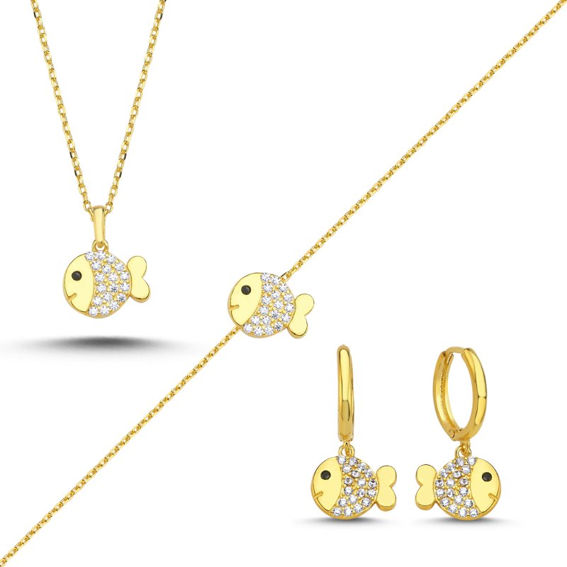 Fish CZ Set - S106551