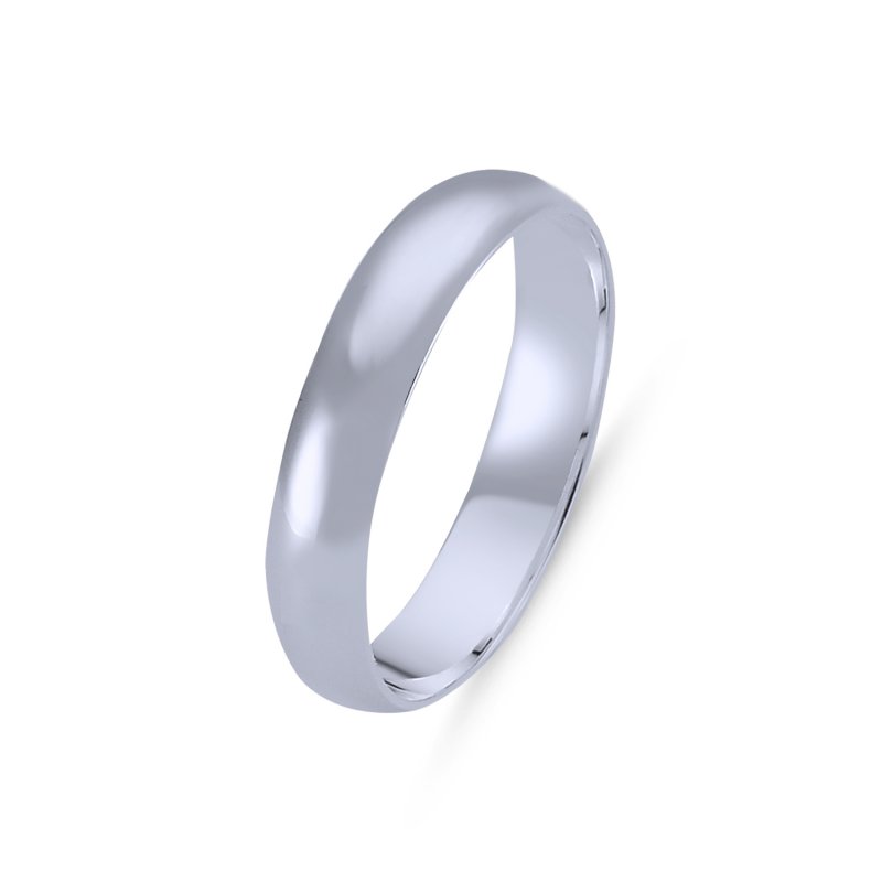 4mm D Shape Plain Band Ring - R106749