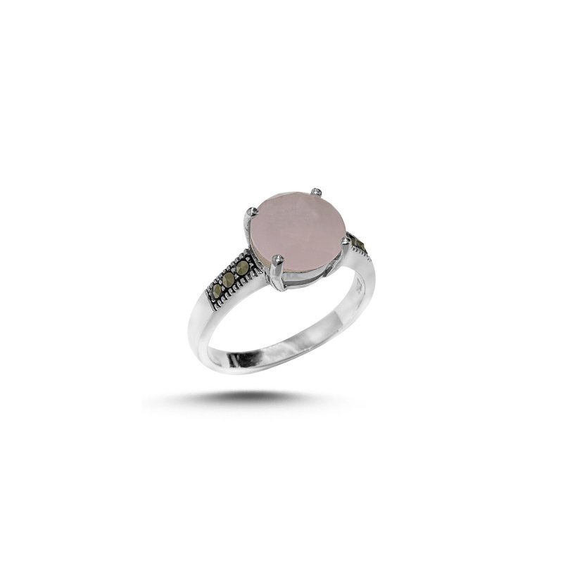 Marcasite & CZ Solitaire Ring - R106882