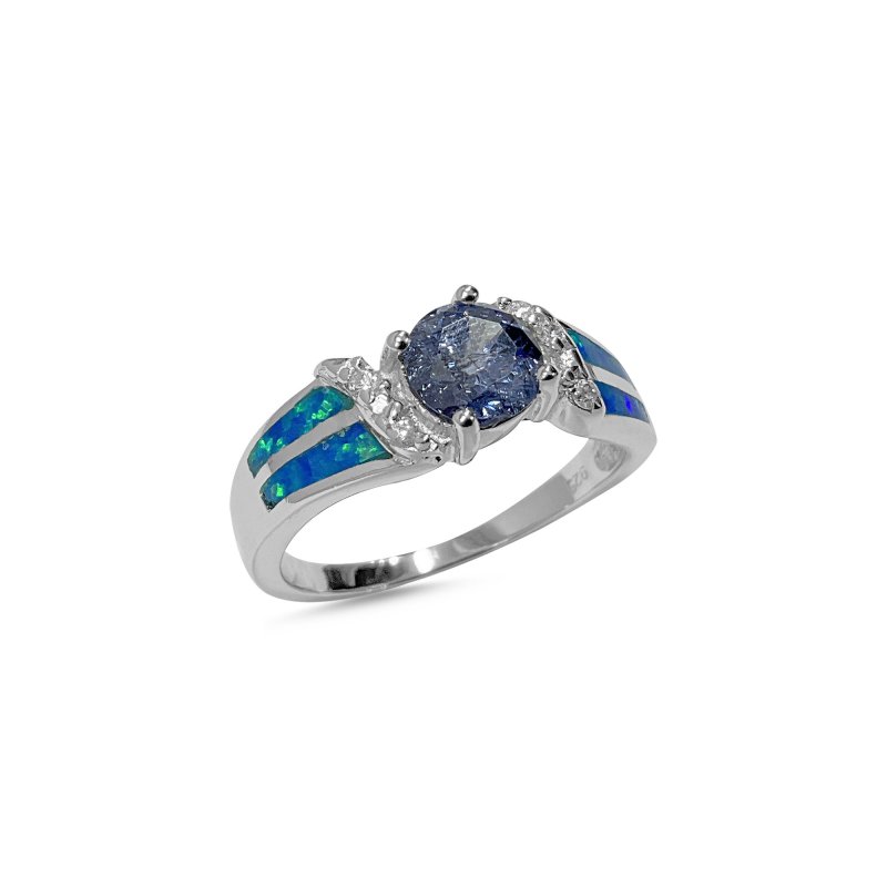 Opal & CZ Ring - R106893