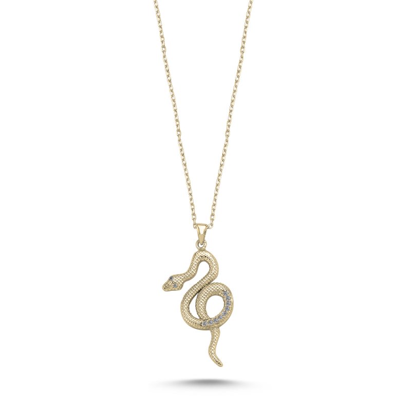 Snake CZ Necklace - N106988