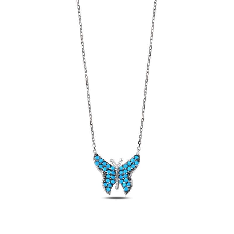 Nano Turquoise Butterfly Necklace - S106991