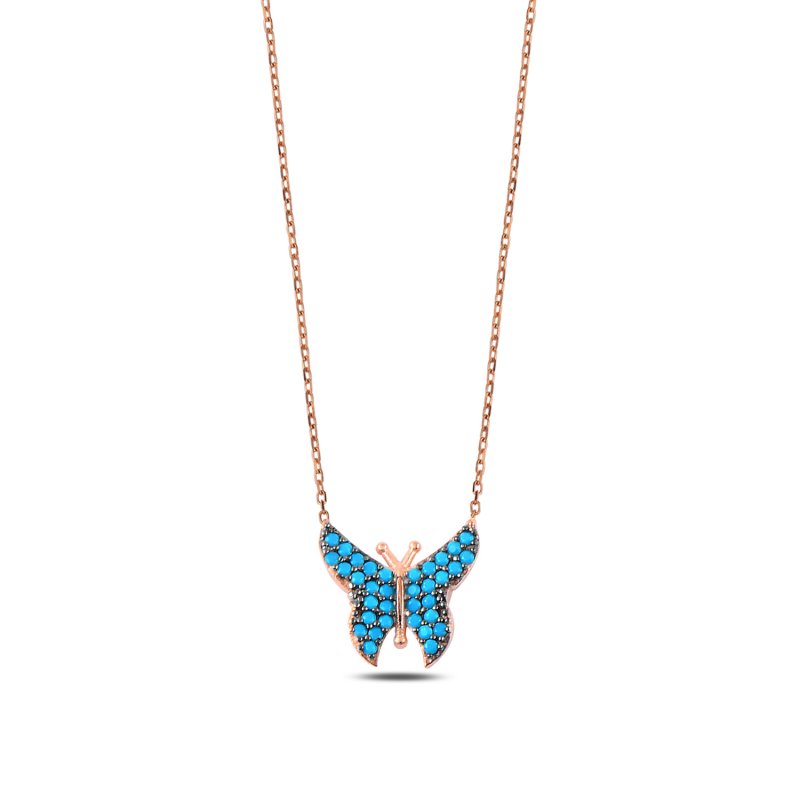 Nano Turquoise Butterfly Necklace - S106991