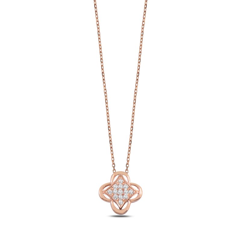 CZ Quatrefoil Kolye - N107014