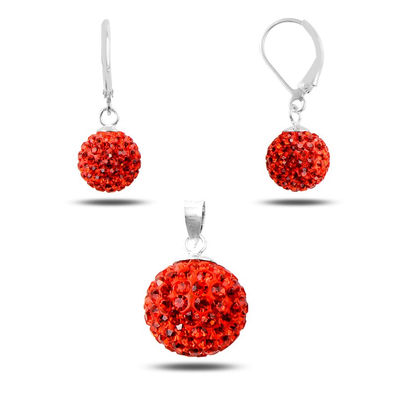 Ball Red Crystal Set - S107150