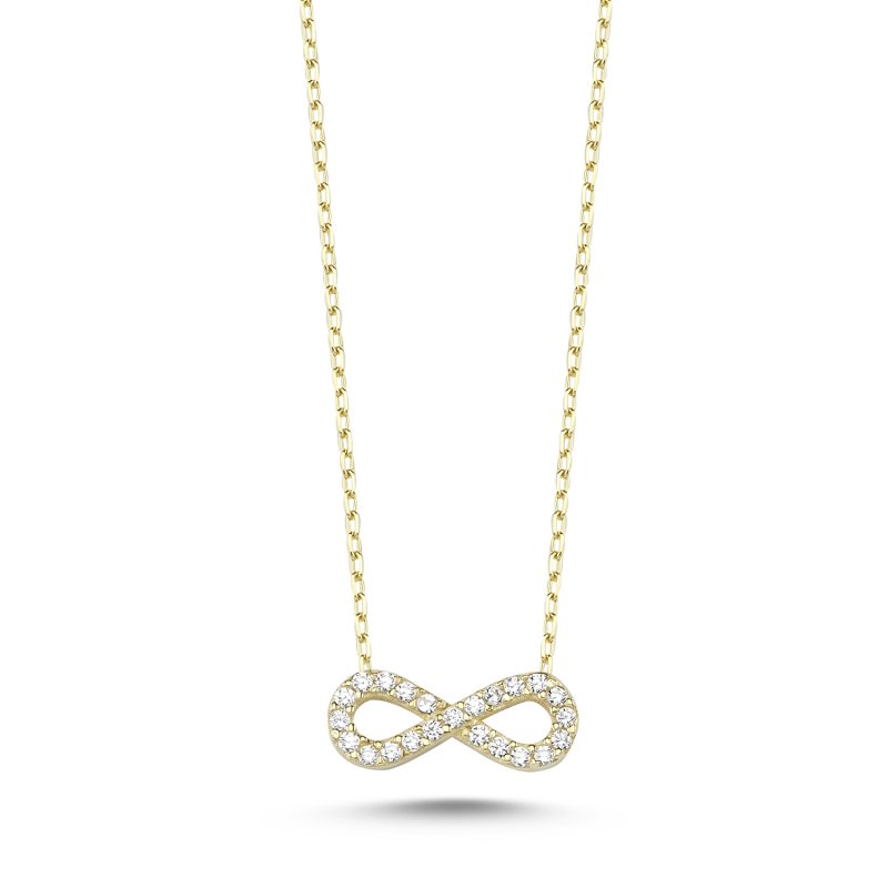 CZ Infinity Necklace - S107178