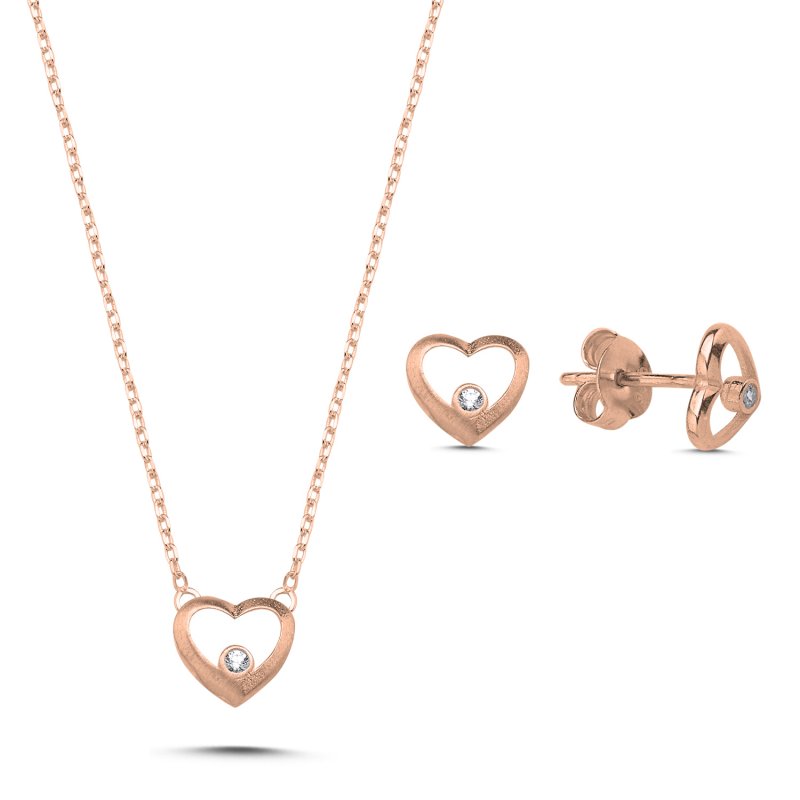 Heart CZ Set - S107194