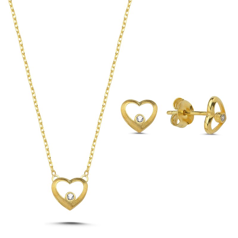 Heart CZ Set - S107194