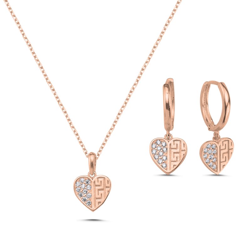 Heart CZ Set - S107195