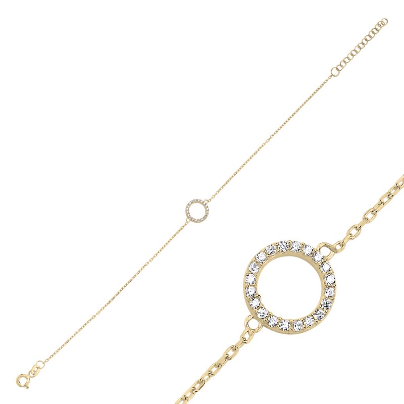 Circle CZ Bracelet - B107212