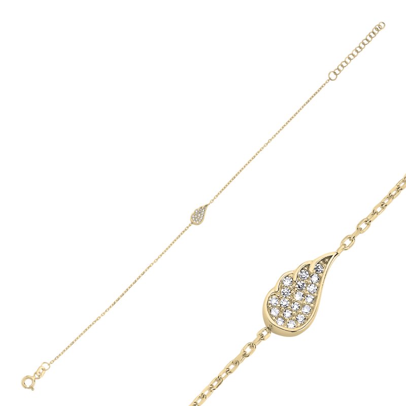 Wing CZ Bracelet - B107272